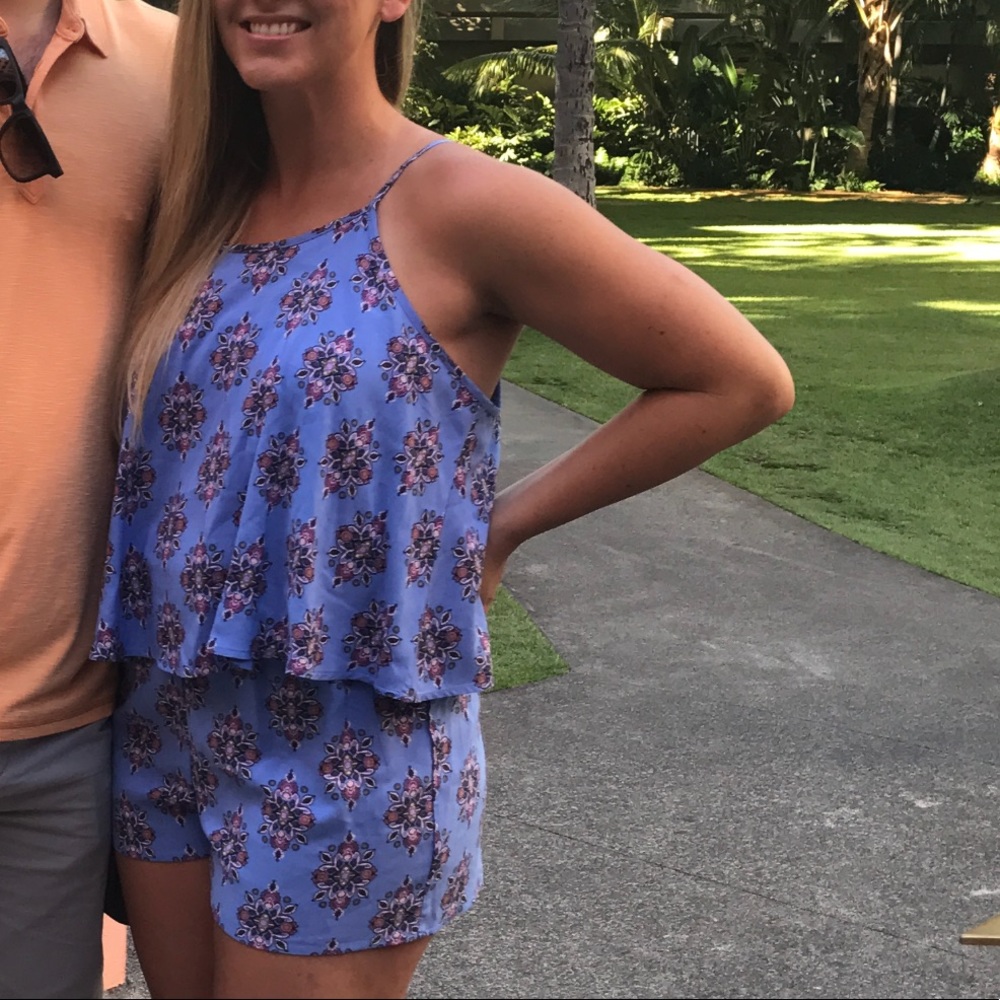 Fun patterned romper